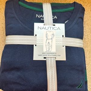 Nautica Pajama set…short sleeve tshirt and flannel pants set
